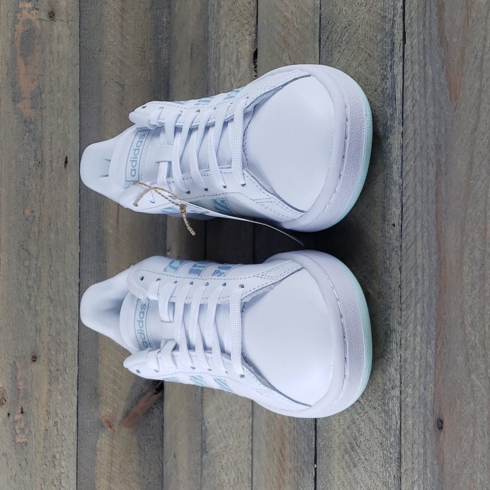adidas Grand Court Women's Shoes Sneakers White Halo Mint - Picture 5 of 9